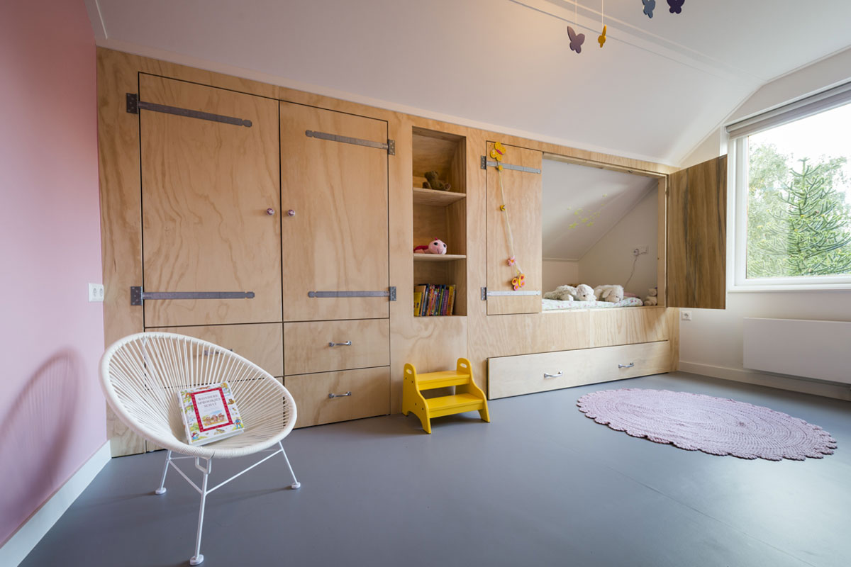 inbouw kinderbed en kast